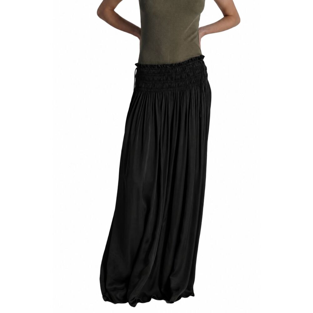 SAINT ART Ellie Ruched Maxi Skirt Black‎ Small